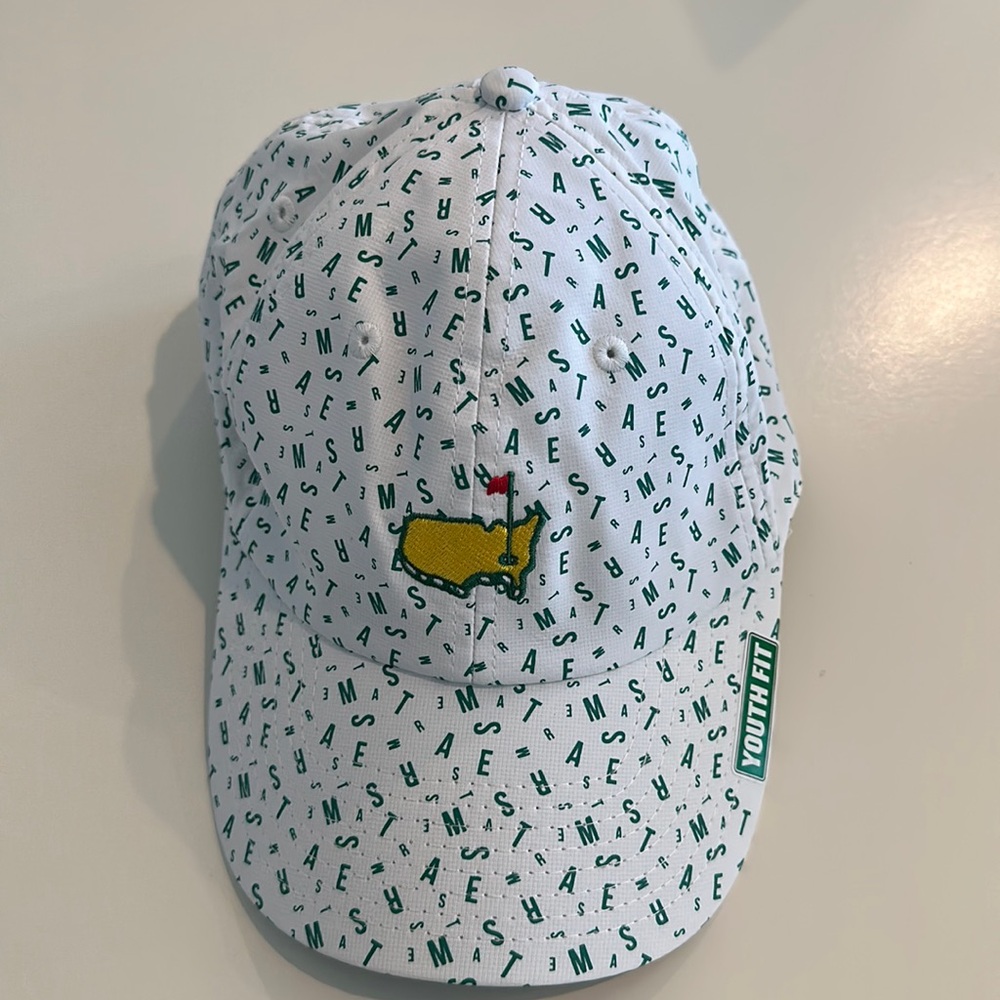 NWT MASTERS WHITE TECH JUMBLE HAT AUGUSTA NATIONAL GOLF CLUB PGA